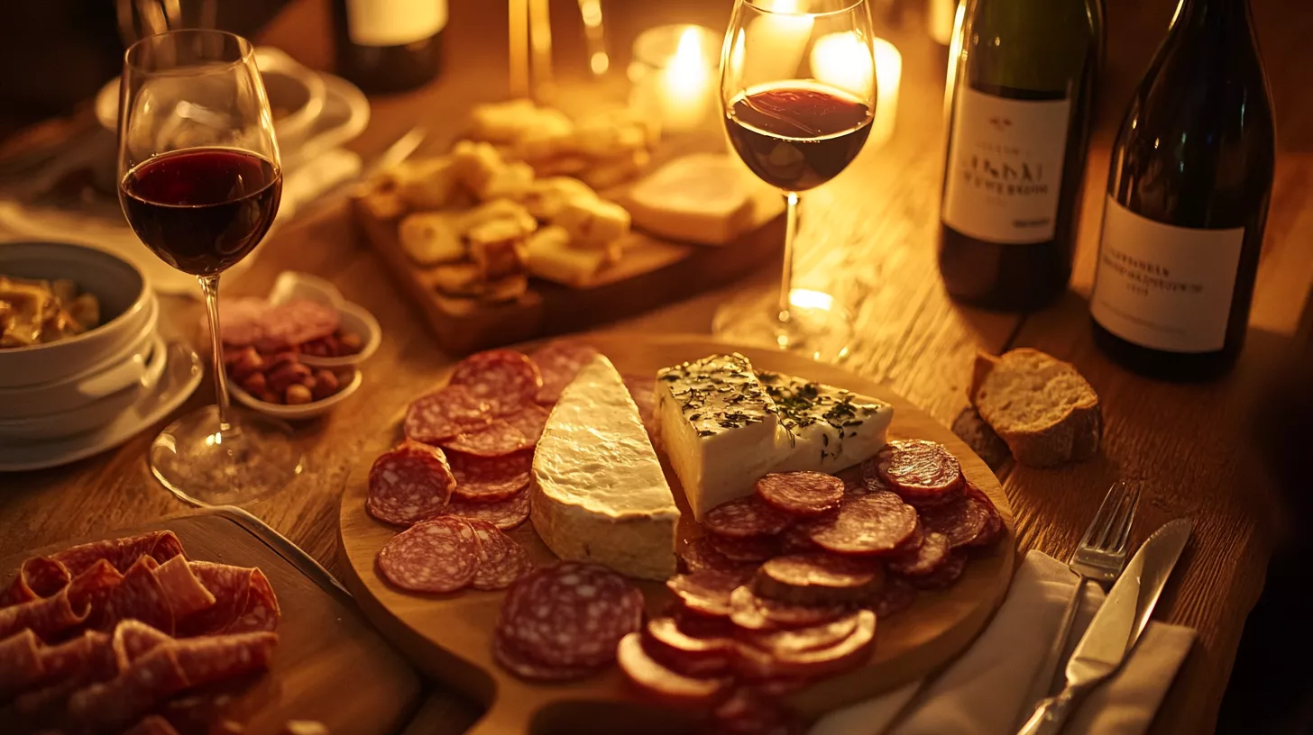 Du vin en accompagnement d'une Raclette